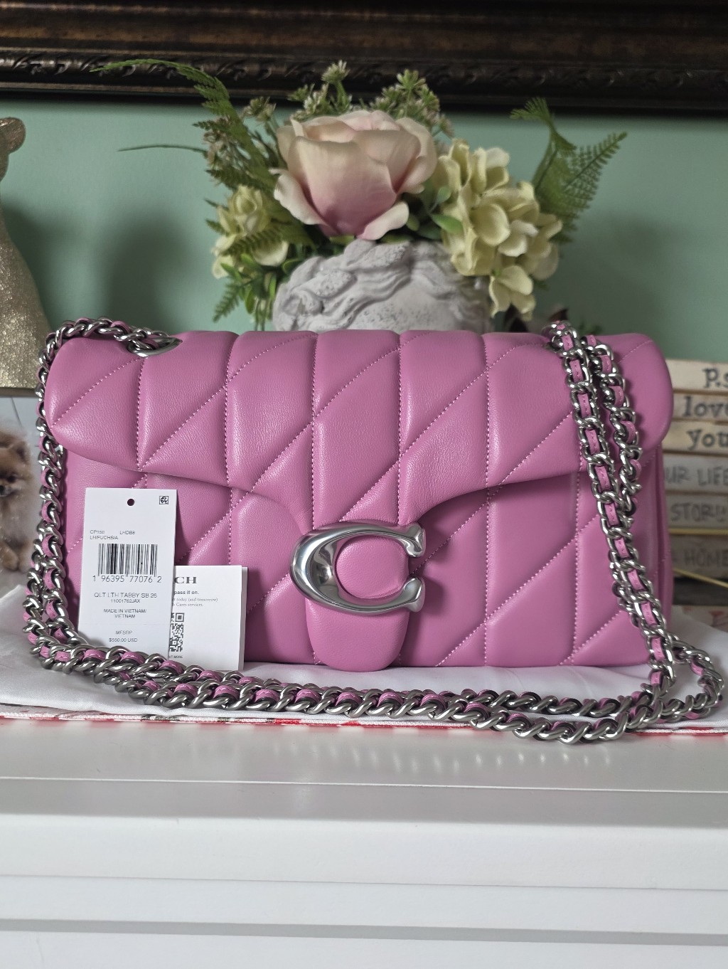 Coach Tabby 26 Fuchsia Pink Crossbody Bag